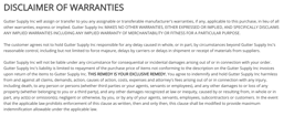 Disclaimer of warranties
